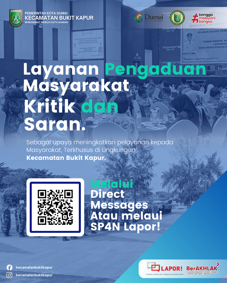 Layanan Pengaduan Masyarakat Kritik dan Saran